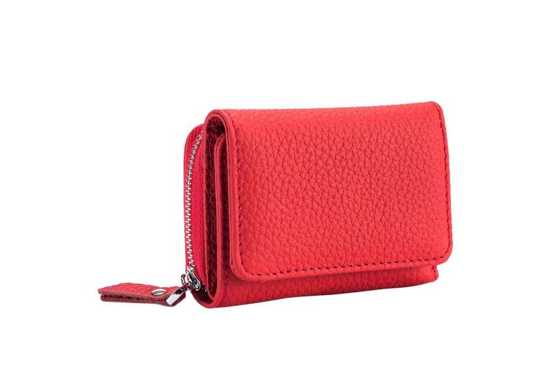 REDOM Geldbörse Damen Geldbeutel Geld Beutel Portemonnaie Portmonee Weich Kurz (Frauen Handtasche Ledergeldbörse Brieftasche mit 6 Kartenfächer, 1-tlg., Slim Wallet, Tragbar, Trifold, Kartenetui, Kartenhalter), NFC RFID-Schutz mit Münzfach 10,5 x 7,5 x 4 cm von REDOM