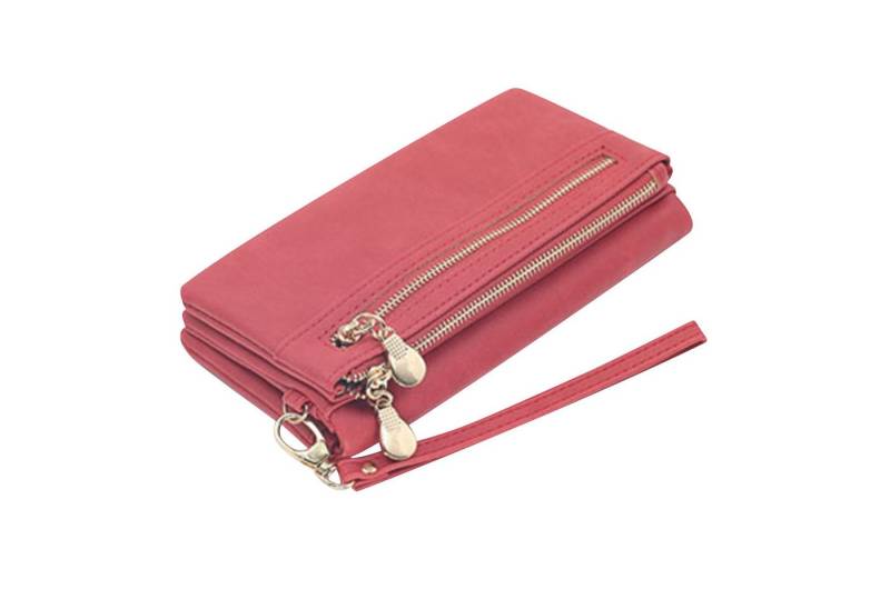 REDOM Geldbörse Damen Portemonnaie Geldbeutel Kunstleder Geldtasche (18,5 x 9,5 x 3cm Handtasche Ledergeldbörse Brieftasche, Kreditkartenetui, Kartenetui, Kartenhalter, mit 11 Kartenfäche), für Alltag Reisen Geschenk von REDOM