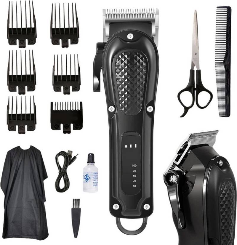 REDOM Haarschneider 3-in-1 Herren Bartschneider Haartrimmer Set, profi Barber Rasierer Herren Elektrisch Herrenhaarschneider, mit Edelstahlklinge LCD Anzeige USB-C wiederaufladbar von REDOM