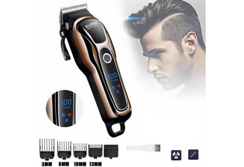 REDOM Haarschneider Profi Haarschneidemaschine Haartrimmer Set, mit LCD Display 2000mAh Akku USB aufladbar, mit Edelstahl Klingen selbstschärfend für präzise Frisuren von REDOM