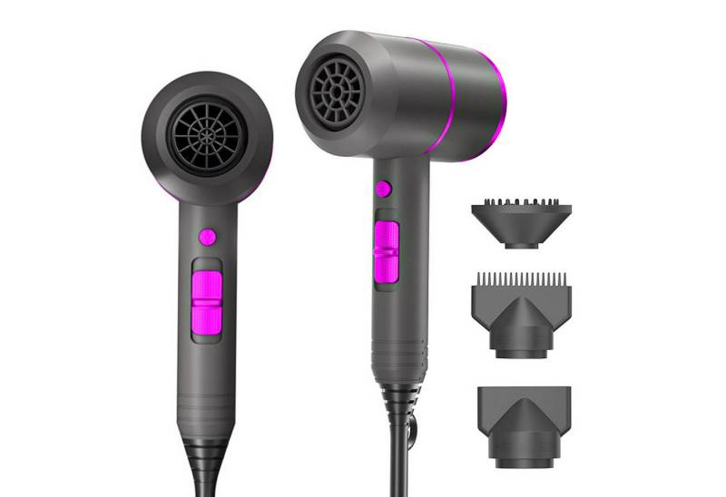 REDOM Haartrockner Haartrockenapparat Profi Föhn Leiser Stylingföhn Überhitzungsschutz, 1800,00 W, 3 Temperaturstufen 2 Geschwindigkeiten Kaltluftfunktion Keratinschutz, mit Diffusor 360° drehbare Düsen Überhitzungsschutz von REDOM