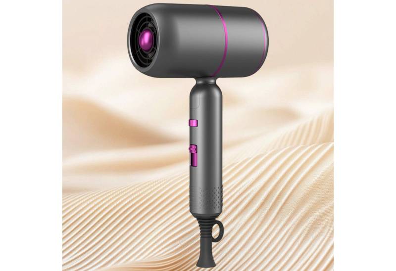 REDOM Haartrockner Profi Föhn Haarstyler Haarpflege Haartrockner mit Ionentechnologie, 1800,00 W, Keratinschutz gleichmäßiger Wärmeverteilung 3 Temperatureinstellungen, 5-Stufen-Temperaturregelung leise mit Düsen und Haken von REDOM