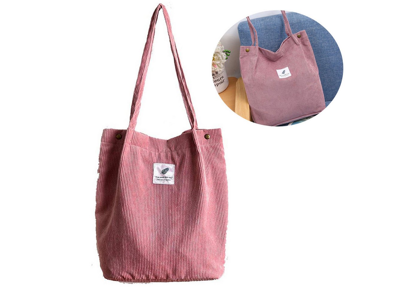 REDOM Handtasche Schultertasche Tragetasche Tasche Shopper Freizeittasche (Arbeitstasche Laptoptasche mit 3 Druckknöpfe, Unitasche, Bürotasche), für Herren Frauen Jungen Freizeit Arbeit Wochenende Schule Büro Reisen von REDOM