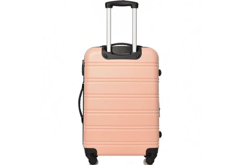 REDOM Hartschalen-Trolley Rollkoffer, Reisekoffer, Handgepäck 4 Rollen, ABS-Material, Material-ABS Kunststoff Viel Stauraum 360° leises Universal- Räder von REDOM