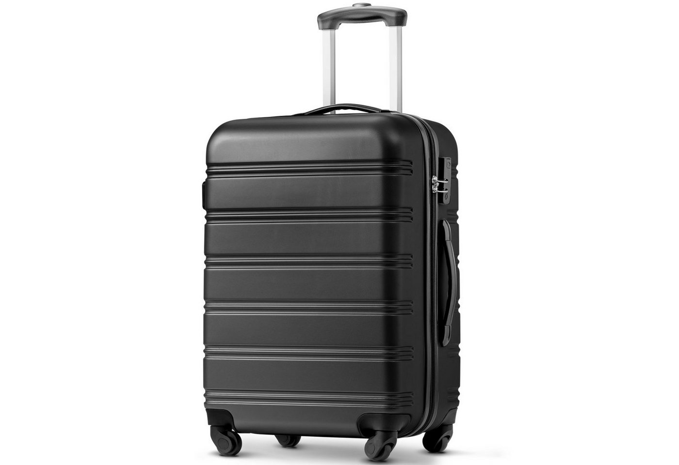 REDOM Hartschalen-Trolley Rollkoffer, Reisekoffer, Handgepäck 4 Rollen, ABS-Material, Material-ABS Kunststoff Viel Stauraum 360° leises Universal- Räder von REDOM