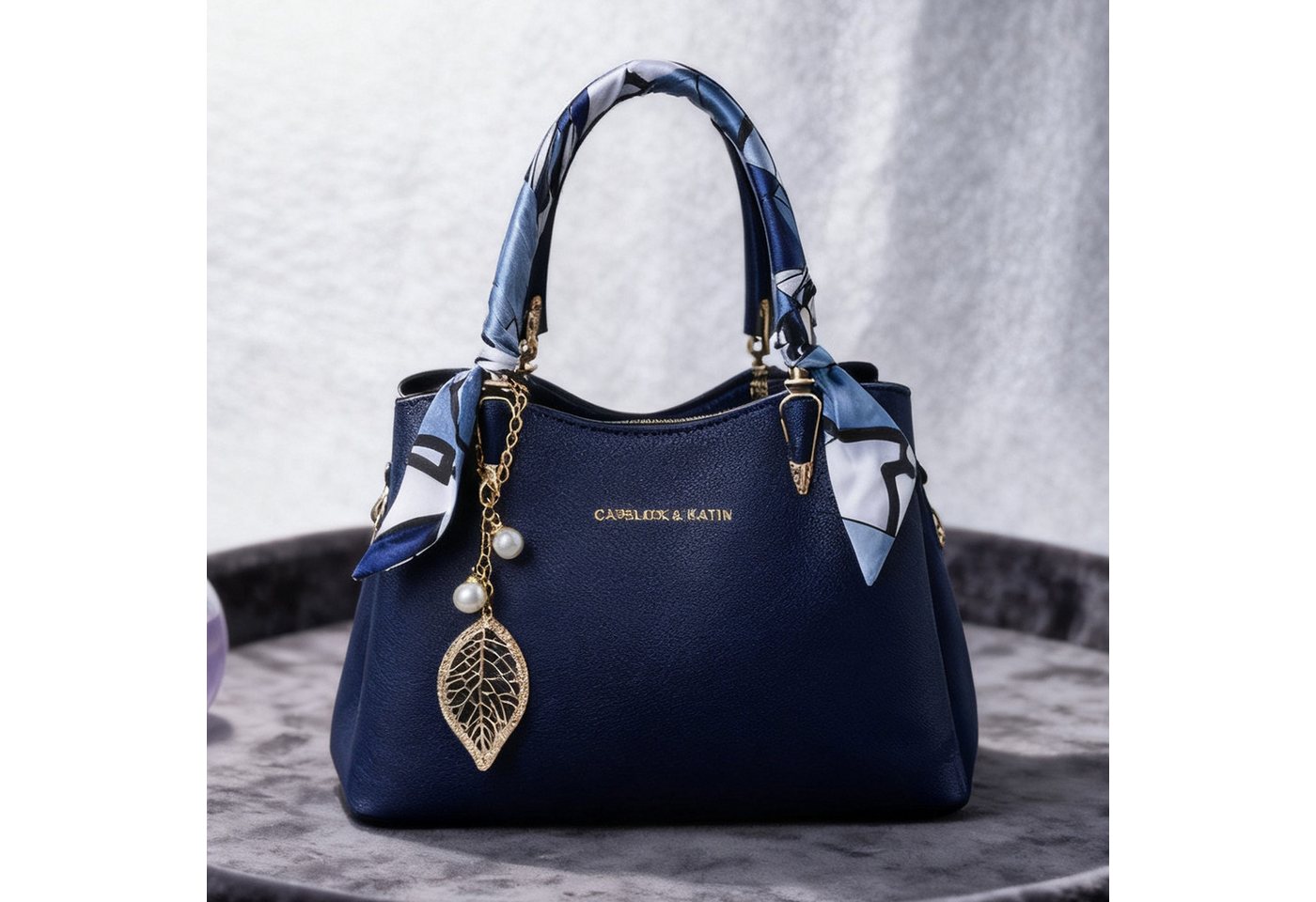 REDOM Henkeltasche Handtasche Tragetasche Aktentasche Tasche Damen Umhängetasche (abnehmbarer Schulterriemen vielseitig tragbar Alltags Business-Tasche, 1-tlg., elegante Schultertasche aus Premium-Kunstleder 3-Fächer-Design), Perfekt für Alltag Büro Shopping Events und als Geschenkidee von REDOM