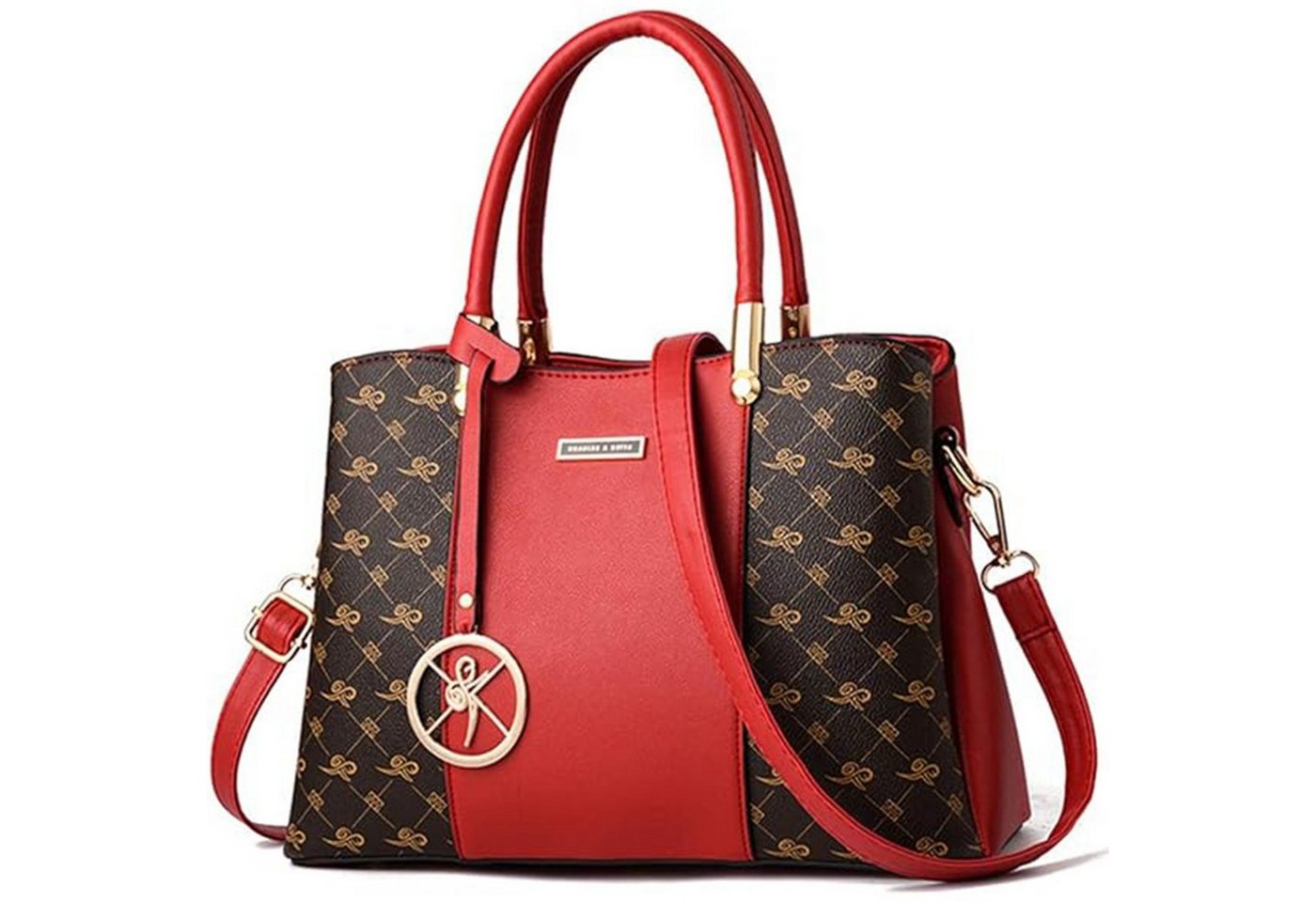 REDOM Henkeltasche Umhängetasche Handtasche Tragetasche Aktentasche Tasche Damen (Schultertasche Arbeitstasche Messenger-Tasche Top Griff Schultergurt, Freizeittasche, Unitasche, Bürotasche, Kunstleder), für Frau Frauen Jungen Freizeit Arbeit Business Schule Büro Reisen usw von REDOM
