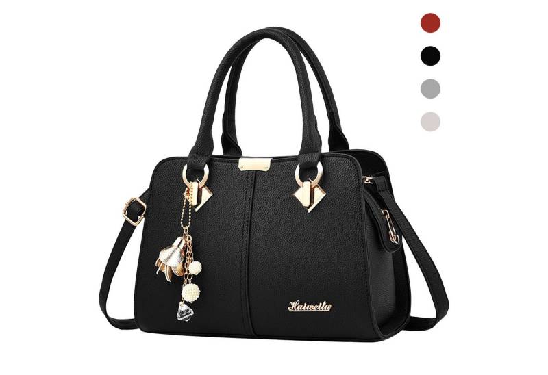 REDOM Henkeltasche Umhängetasche Handtasche Tragetasche Aktentasche Tasche Damen (Schultertasche Arbeitstasche Messenger-Tasche Top Griff mit Schultergurt, 1-tlg., Freizeittasche, Unitasche, Bürotasche, Kunstleder), für Frau Frauen Jungen Freizeit Arbeit Business Schule Büro Reisen usw von REDOM