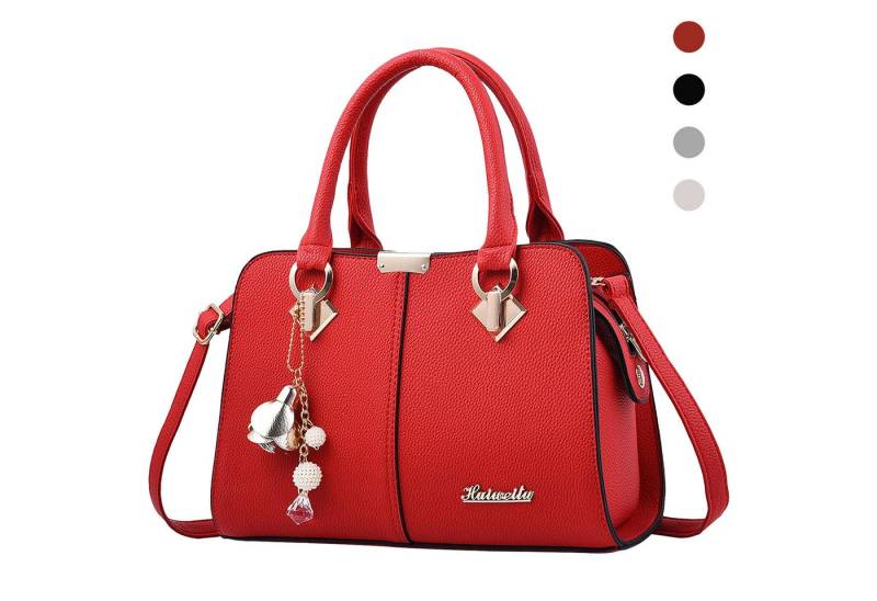 REDOM Henkeltasche Umhängetasche Handtasche Tragetasche Aktentasche Tasche Damen (Schultertasche Arbeitstasche Messenger-Tasche Top Griff mit Schultergurt, 1-tlg., Freizeittasche, Unitasche, Bürotasche, Kunstleder), für Frau Frauen Jungen Freizeit Arbeit Business Schule Büro Reisen usw von REDOM