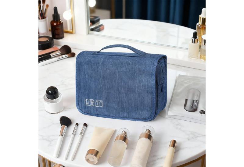 REDOM Kulturbeutel Reise-Kulturtasche Kosmetiktasche Hänge-Waschtasche mit Netztaschen (Reise-Waschtasche Make-up Tasche, 1-tlg., Integrierter haken für flexibles Aufhängen und komfortablen Zugriff), für Reisen Alltag Sport und als Geschenk geeignet von REDOM