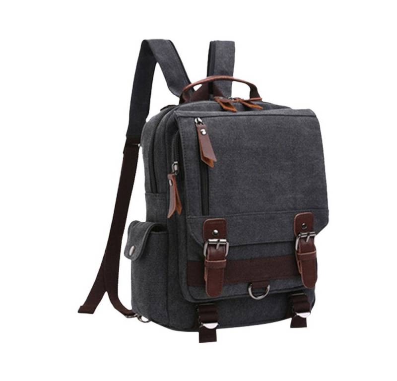 REDOM Laptoprucksack Canvas Laptop Rucksack Rucksäcke Schulrucksack Laptoptasche (Tablet Ipad Laptop Notebook Tasche Schule Uni Rucksack aus Canvas, Sportrucksack, Wasserbeständig, Schulterrucksack, Canvas), Herren Damen Jungen Teenager Freizeit Arbeit Business Reisen von REDOM