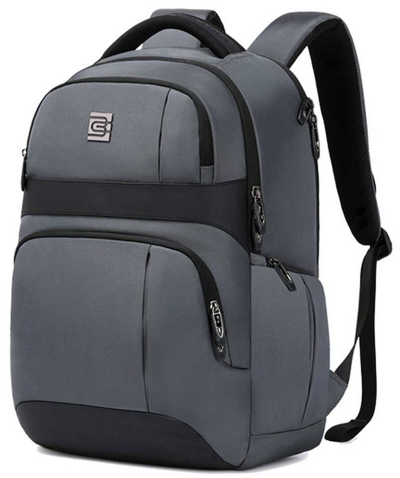 REDOM Laptoprucksack Laptop Rucksack Rucksäcke Schulrucksack Wasserbeständig Laptoptasche (Laptop Notebook Tasche Schule Uni Rucksack, Backpack mit Laptopfach Handyfach Stifthalter, für bis 15,6-Zoll Laptop), Herren Damen Jungen Teenager Freizeit Arbeit Business Reisen von REDOM