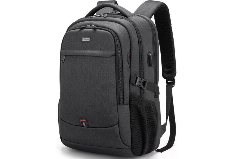 REDOM Laptoprucksack Laptop Rucksäcke Schulrucksack Wasserbeständig Laptoptasche (Reiserucksack Schule Uni Rucksack, Sportrucksack, mit USB-Anschluss, Anti-Diebstahl, Backpack mit Laptopfach), Herren Damen Jungen Teenager Freizeit Arbeit Business Reisen von REDOM