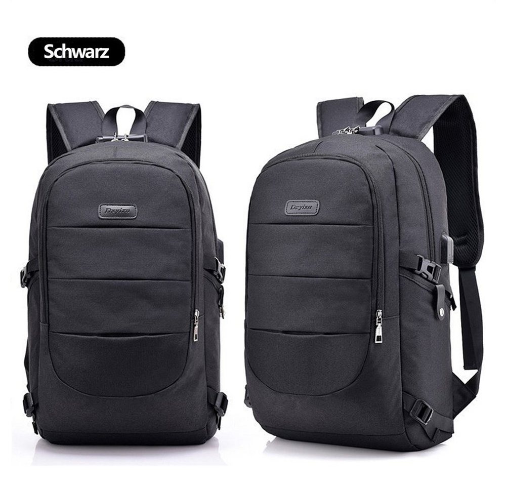 REDOM Laptoprucksack Laptop Rucksack Rucksäcke Schulrucksack Wasserbeständig Laptoptasche (Laptop Notebook Tasche Schule Uni Rucksack, Sportrucksack, mit USB-Anschluss, Backpack mit Laptopfach), Herren Damen Jungen Teenager Freizeit Arbeit Business Reisen von REDOM