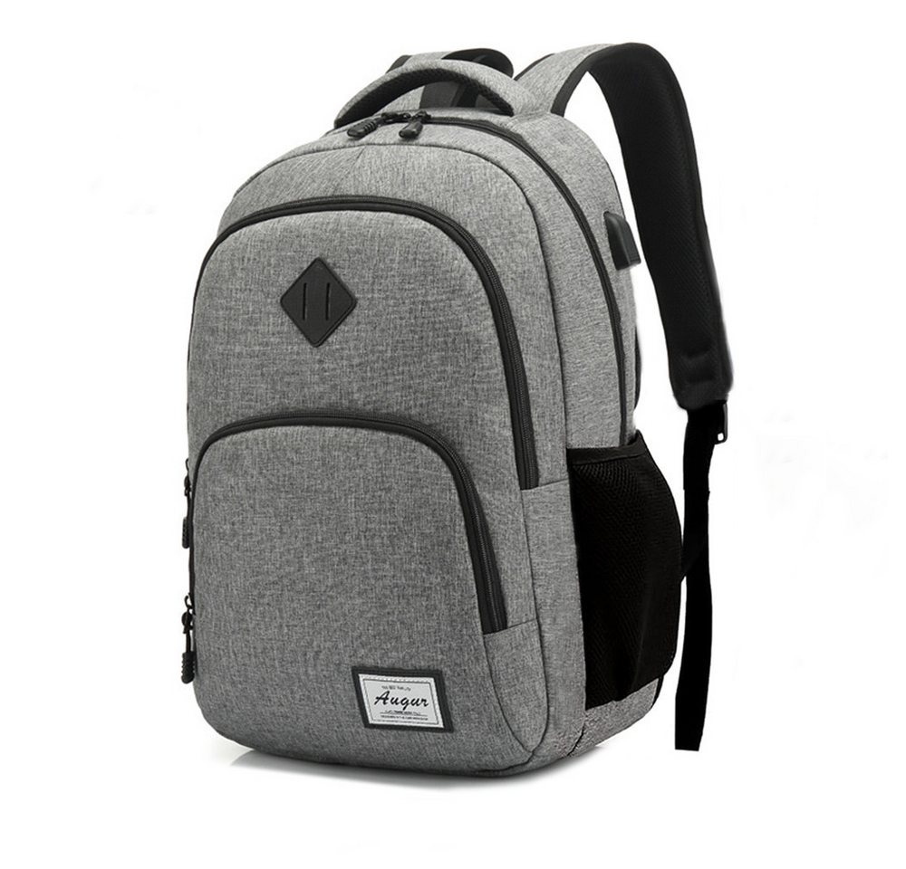 REDOM Laptoprucksack Laptop Rucksack Rucksäcke Schulrucksack Wasserbeständig Laptoptasche (Laptop Notebook Tasche Schule Uni Rucksack, Anti-Diebstahl, Backpack mit Laptopfach, USB-Lade-Anschluss), Herren Damen Jungen Teenager Freizeit Arbeit Business Reisen von REDOM