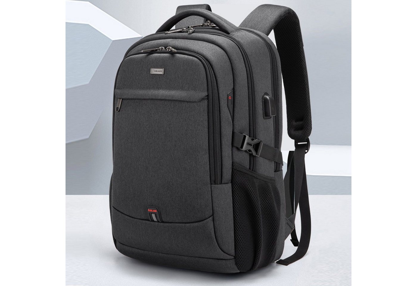 REDOM Laptoprucksack Laptop Rucksack Rucksäcke Schulrucksack Wasserbeständig Laptoptasche (Laptop Notebook Tasche Schule Uni Rucksack, mit USB-Lade-Anschluss, Anti-Diebstahl, Backpack mit Laptopfach), Herren Damen Jungen Teenager Freizeit Arbeit Business Reisen von REDOM