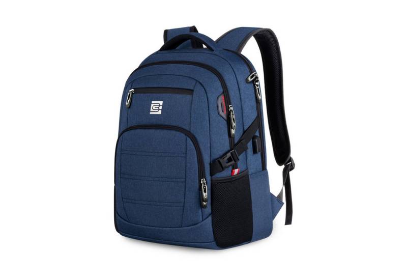 REDOM Laptoprucksack Laptop Rucksäcke Schulrucksack Wasserbeständig Laptoptasche (36L/46L Schule Uni Rucksack, mit USB-Lade-Anschluss, Backpack mit Laptopfach, 45×31×20 cm/51×37×23 cm), Herren Damen Jungen Teenager Freizeit Arbeit Business Reisen von REDOM