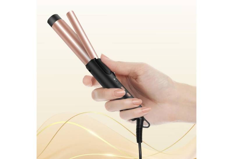 REDOM Lockenstab Haarwellenstab Haarstyler 25 mm Profi Wellenstab, Turmalin-Keramik, Reise-Lockenstab für kurzes Haar mit 3 Temperaturstufen 360° Kabel von REDOM