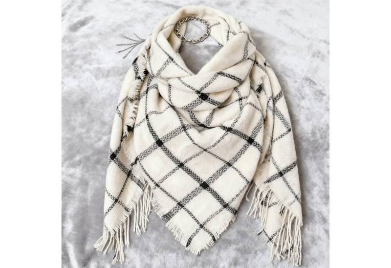 REDOM Modeschal Damen Schal Winterschal eleganter Umschlagtuch Schal Karoschal, (mit Klassisches Karomuster Weicher hautfreundlicher Stoff, 1-St. Ideal kombinierbar mit Mänteln Jeans und Strickmode), vielseitig tragbar als Tuch Stola elegantes Accessoire Geschenkidee von REDOM