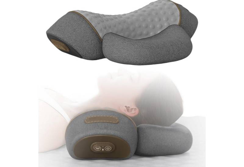 REDOM Nacken-Massagegerät Nackenmassagekissen Schulter-Nacken-Massagegerät Massagekissen, 3-in-1 mit Vibrationsmassage Wärmefunktion Luftkammer-Technologie 1-tlg., Ergonomisches Design Memory-Schaum individuell einstellbar, für Schmerzlinderung und Muskelentspannung von REDOM
