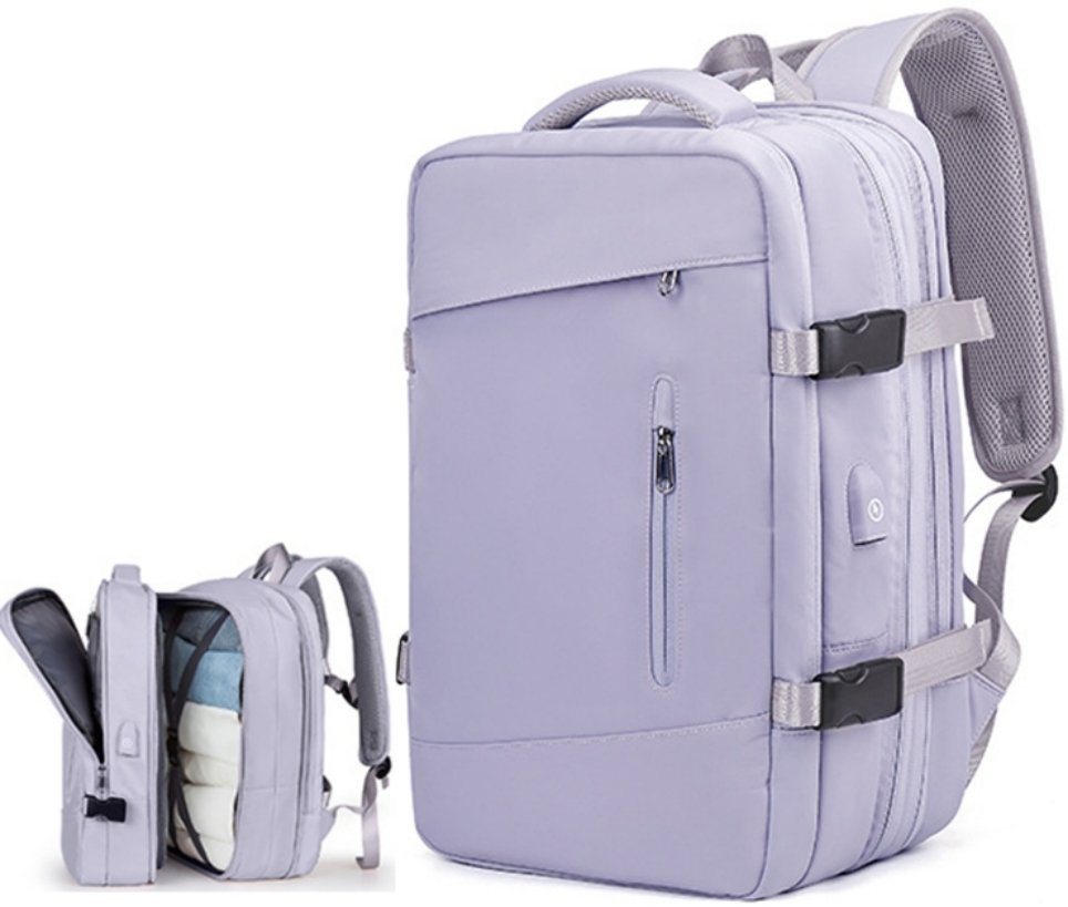 REDOM Reiserucksack Laptoprucksack Laptop Rucksack Rucksäcke Freizeitrucksack Laptoptasche (Reisen Notebook Laptop Tasche Schule Uni Rucksack Handgepäck, Sportrucksack, Anti-Diebstahl, Backpack Laptopfach, USB-Lade-Anschluss), für Herren Damen Jungen Teenager Freizeit Arbeit Business Reisen von REDOM