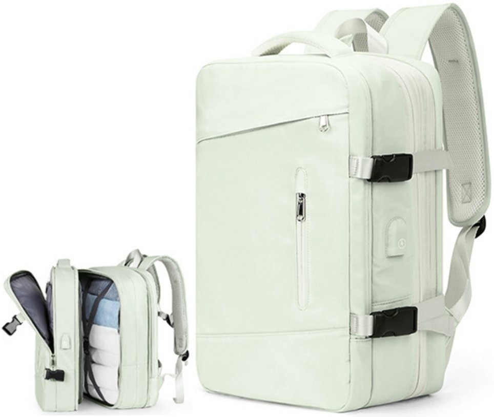 REDOM Reiserucksack Laptoprucksack Laptop Rucksack Rucksäcke Freizeitrucksack Laptoptasche (Reisen Notebook Laptop Tasche Schule Uni Rucksack Handgepäck, Sportrucksack, Anti-Diebstahl, Backpack Laptopfach, USB-Lade-Anschluss), für Herren Damen Jungen Teenager Freizeit Arbeit Business Reisen von REDOM