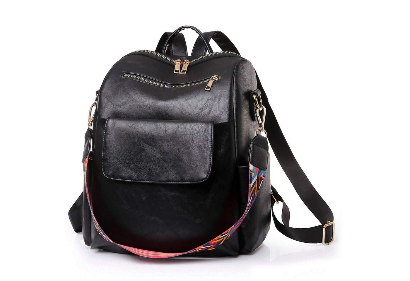 REDOM Rucksack Laptoprucksack Schulrucksack Lederrucksack Reiserucksack (32x35x17 cm, Vintage, Schultertasche, Notebook Laptop Tasche, Schule Rucksack), für Herren Damen Jungen Teenager Freizeit Arbeit Business Reisen von REDOM