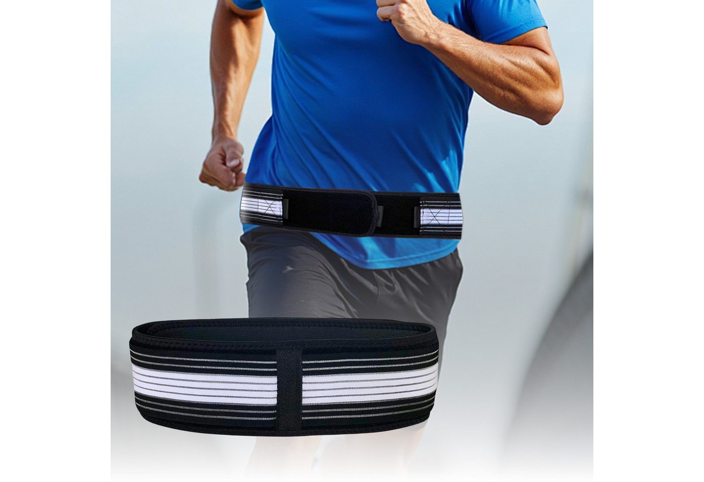 REDOM Rückenbandage Ergonomischer Hüft- und Rückengurt Bauch- und Rückenstützgürtel (Schnell angelegt und bewegungsfrei, 1-tlg., Unterstützt Hüfte Lendenwirbelsäule fördert eine entspannte Haltung), atmungsaktiv verstellbar ideal für Alltag Arbeit von REDOM