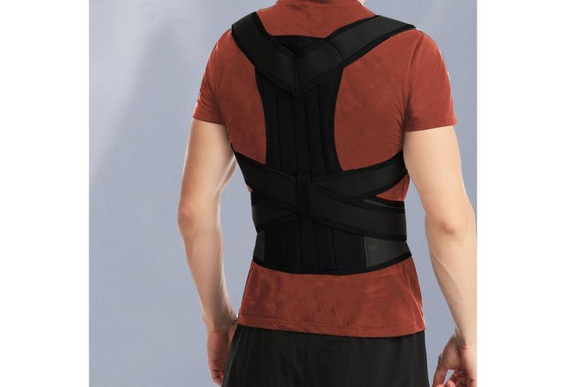 REDOM Rückenbandage Rückenstütze Haltungskorrektur Orthese Rückentraining (Büro-Rückenstütze Studentenhaltungshilfe Wirbelsäulenstütze, 1-tlg., Geeignet für Berufstätige und Studierende in drei Größen erhältlich), Verstellbar Atmungsaktiv 360°-Rundum-Unterstützung von REDOM