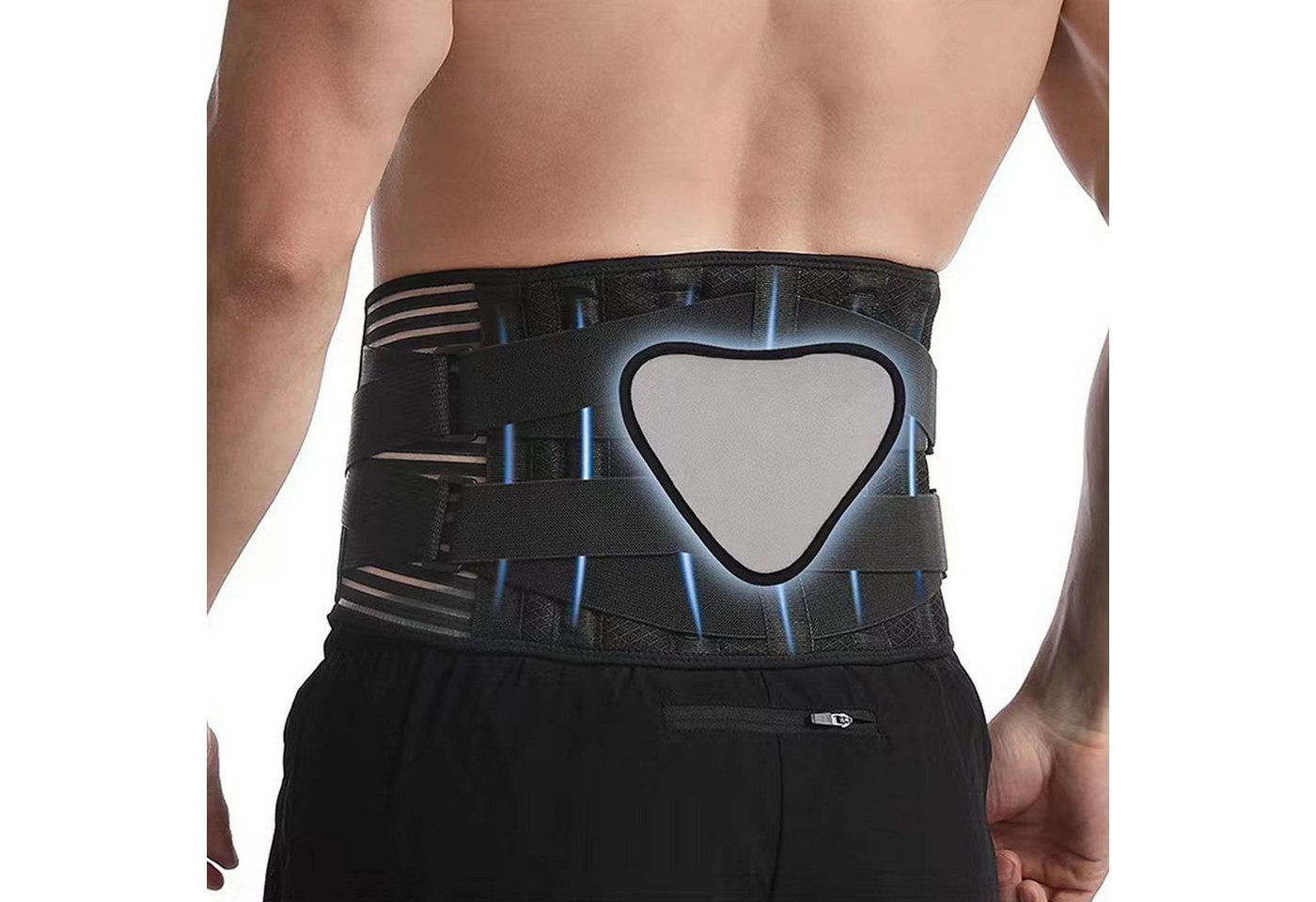 REDOM Rückenbandage Rückenstützgürtel Herren und Damen Rückenstütze Lendenwirbelstütze (mit 6 Stützstreben Verstellbare Zuggurte, atmungsaktiv Rückengurt Stabilisierung der Lendenwirbelsäule), Linderung von Rückenschmerzen Vorbeugung von Verletzungen von REDOM