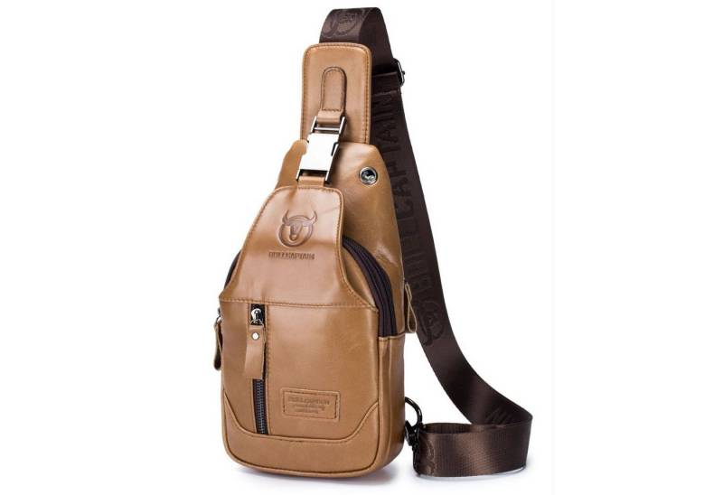 REDOM Schultertasche Brusttasche Sling Rucksäcke Sporttasche Handytasche (aus Kunstleder Herren und Damen 16 x 28 x 9 cm, Geldgürtel, Anti-Diebstahl), für Outdoor Camping Reisen Wandern Radfahren Multipurpose Tagepacks von REDOM