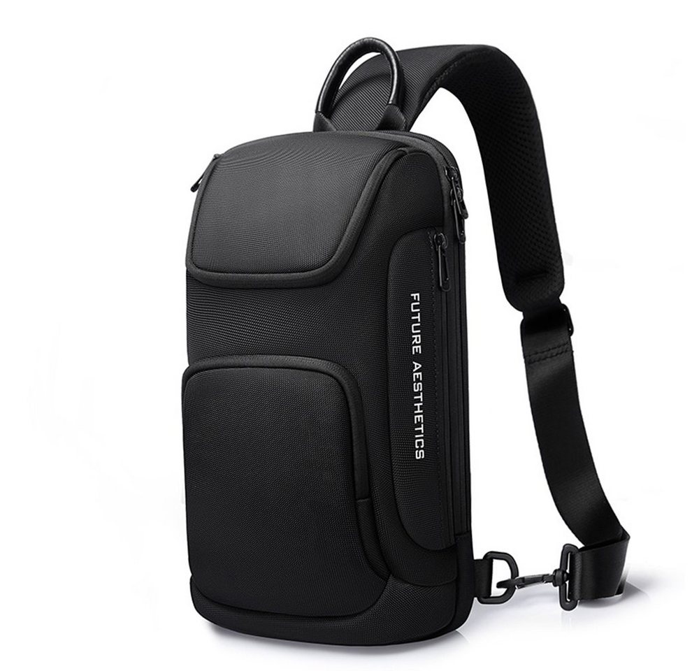 REDOM Schultertasche Brusttasche Sling Schulter Rucksack Rucksäcke Crossbody Umhängetasche (Herren Damen Geldgürtel Sport Sporttasche Groß 34 x 17 x 11 cm, Handytasche, Unisex, Anti-Diebstahl, Tabletfach für bis 9,7 Zoll Tablet), für Outdoor Camping Reisen Wandern Radfahren Multipurpose Tagepacks von REDOM