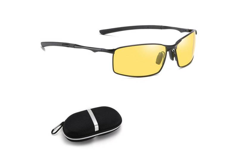 REDOM Sonnenbrille Herren Damen Polarisierte UV Schutzbrille Fahrerbrille (gegen Blendung, elegantes ovales Rahmendesign, 1-St., Unisex, Flexibel, Leicht) zum Autofahren Angeln Wandern Urlaub Sport Reisen Outdoor oder Alltag von REDOM