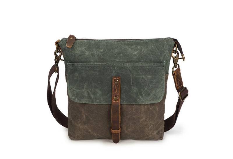 REDOM Umhängetasche Canvas Schultertasche Freizeittasche Tasche (mit abnehmbarem verstellbarem Schultergurt, Tragetasche, Unitasche, Aktentasche, Bürotasche), Damen Herren Frau Jungen Freizeit Arbeit Business Schule Büro Reisen von REDOM