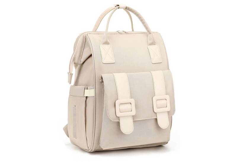 REDOM Wickelrucksack Baby Multifunktions großes Hauptfach stilvoller Alltagsrucksack (Milchfläsche Rucksack Tasche mit USB-Anschluss, Multifunktional, Babytasche), mit Kinderwagen-Haken von REDOM