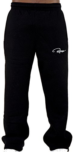 REDRUM Jogginghose Sweatpants Sport Fitness Casual - Modell Plain - in Schwarz Anthrazit Grau (XXL, Schwarz) von REDRUM