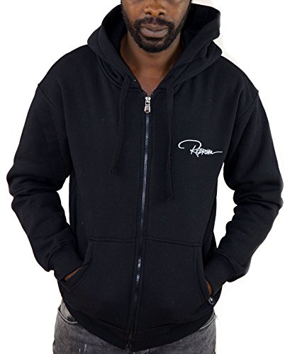 REDRUM Kapuzenjacke Zipper Hoodie Hoody Jacke Baumwolle Schwarz o Grau - Modell Plain (M, Schwarz) von REDRUM