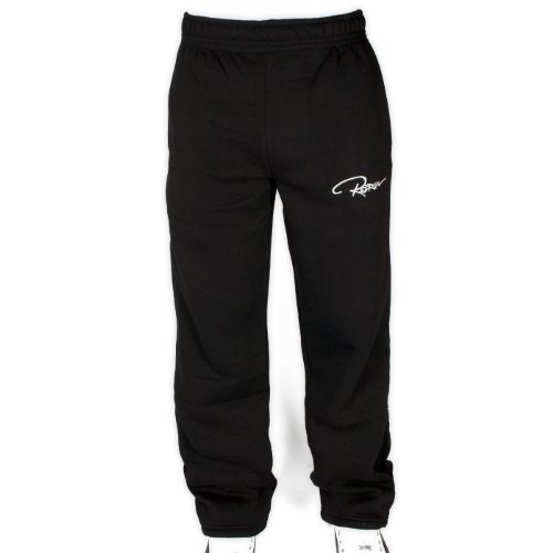 REDRUM Plain Pant Hose Jogginghose Sweatpant Freizeithose Sporthose (Farbe: Schwarz, Größe: 6XL) von REDRUM