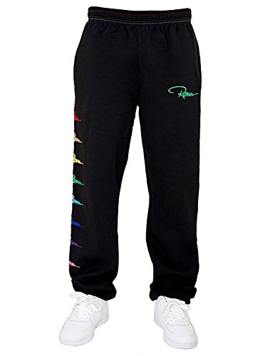 REDRUM Plain Sweatpants Jogger Pants Jogginghose aus Baumwolle - Sporthose, Trainingshose, Fitnesshose oder Bequeme Freizeithose für Damen und Herren (3XL, MultiColorSchwarz) von REDRUM