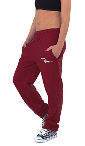 REDRUM Plain Sweatpants Jogger Pants Jogginghose aus Baumwolle in Bordeaux - Sporthose, Trainingshose, Fitnesshose oder Bequeme Freizeithose für Damen und Herren (2XL) von REDRUM