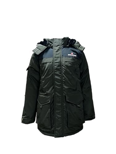 REDSKINS Junior Unisex Kids Jacket Cardigan Girl Boy Parka/Daunenjacke, Green, 8 Jahre von REDSKINS Junior