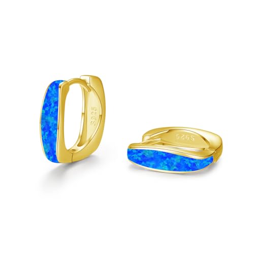 Creolen-Opal Ohrringe 925 Sterling Silber Damen Creolen Ohrringe Created Opal Kleine Huggie Creolen Ohrringe Hypoallergene Schmuck Frauen Kinder 1 Creolen-Opal Ohrringe 925 Sterling Silber Damen Creolen Ohrringe Created Opal Kleine Huggie Creolen Ohrringe Hypoallergene Schmuck Frauen Kinder 1 von REDSUN