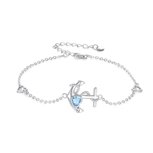REDSUN Anker Armband S925 Sterling Silber Anker Armband Nautisches Armband Seemann Anker Verstellbares Armbändchen Armband Schmuck mit Zirkonia Damen Geschenke für Damen Ehefrau Mädchen REDSUN Anker Armband S925 Sterling Silber Anker Armband Nautisches Armband Seemann Anker Verstellbares Armbändchen Armband Schmuck mit Zirkonia Damen Geschenke für Damen Ehefrau Mädchen von REDSUN