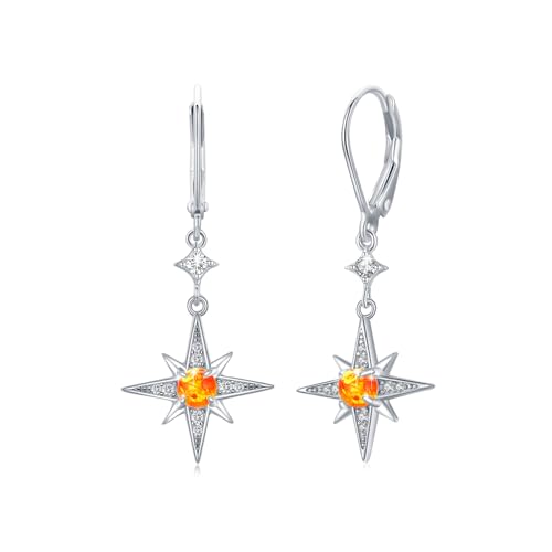 REDSUN Stern Ohrringe 925 Sterling Silber Achtzackiger Stern Bernsteinstein Ohrringe Regenbogen Edelstein Schmuck für Mädchen Mutter Tochter Damen Freundin Geschenk REDSUN Stern Ohrringe 925 Sterling Silber Achtzackiger Stern Bernsteinstein Ohrringe Regenbogen Edelstein Schmuck für Mädchen Mutter Tochter Damen Freundin Geschenk von REDSUN
