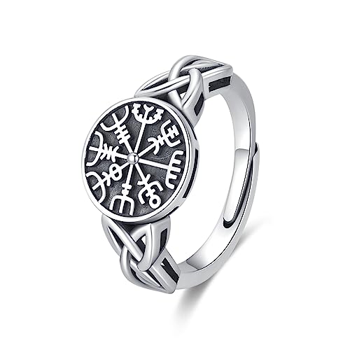 REDSUN Viking Rune Fingerring 925 Sterling Silber Viking Rune Fingerring Punk Wikinger Schmuck Hip pop Ring Geschenkebox für Geburtstag Valentinstag REDSUN Viking Rune Fingerring 925 Sterling Silber Viking Rune Fingerring Punk Wikinger Schmuck Hip pop Ring Geschenkebox für Geburtstag Valentinstag von REDSUN