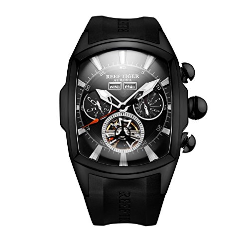 REEF TIGER Herren Uhr Analog Automatik mit Kautschuk Armband RGA3069-BBB REEF TIGER Herren Uhr Analog Automatik mit Kautschuk Armband RGA3069-BBB von REEF TIGER