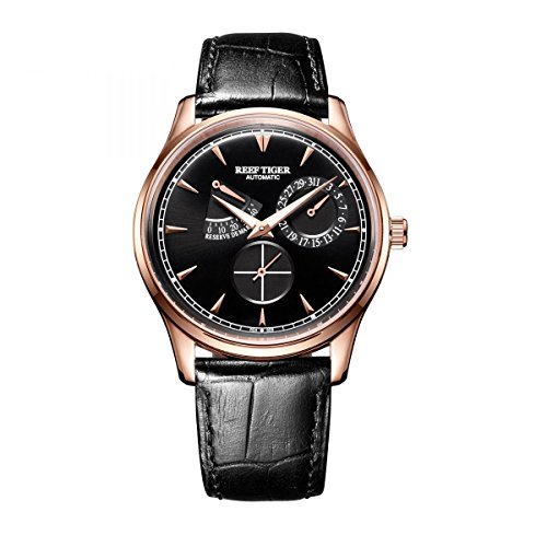 REEF TIGER Herren Uhr Analog Automatik mit Leder Armband RGA1980-PBB von REEF TIGER
