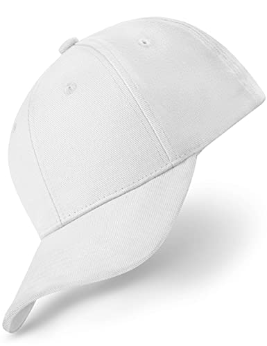 REEFLESS® Baseball Cap Herren Damen weiße Basecap - verstellbare Kappe - Caps für Männer Frauen von REEFLESS