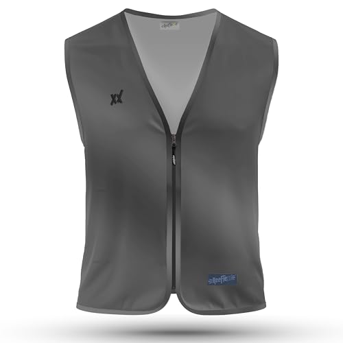 REEFLEXX "Anthracite Glow – Die voll reflektierende Warnweste für Radfahrer, Jogger & Fußgänger! Maximale Sichtbarkeit trifft Design. Sicherheit & Stil in Einem! (Anthracite Glow, Herren, XL/XXL) von REEFLEXX