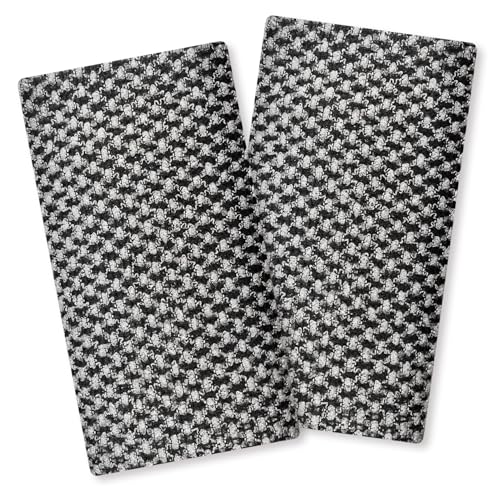 2 Stück Peeling-Handtücher, extra langes Peeling-Duschtuch, Rückenschrubber für die Verwendung unter der Dusche, Peeling-Rückenschrubber für Männer und Frauen, Körperreinigung (Schwarz) von REEKNOKOL